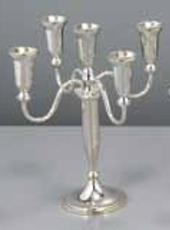 CANDELABRO 5F.32cm.SILVER S7684