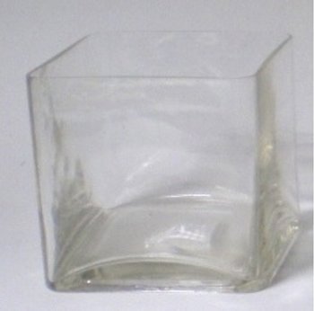 VASO QUADRO TRASPAREN. 9x 9x 9h.CS4006