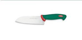 COLTELLO SANTOKU 16 VERDE SANELLI