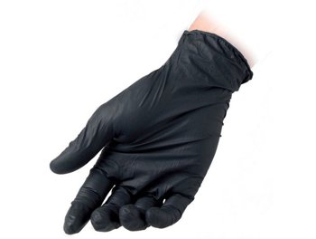 C/100 GUANTI NITRILE USA E GETTA NERO TG.XL