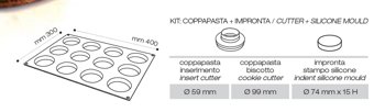 STAMPO 12 MIGNON TONDA 74mm+COPPAPAS.