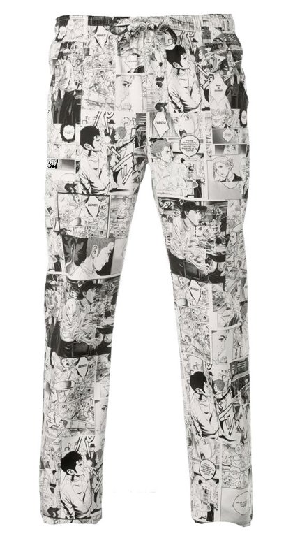 PANTALONE CUOCO ALAN COULISSE  FUMETTO
