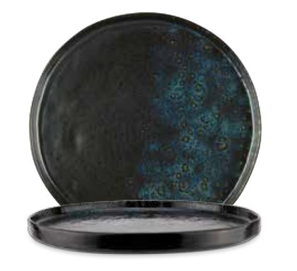 PIATTO PIANO 31 PHOBOS NERO PUNT.BLU