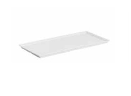 VASSOIO RETT.51x24x2 BIANCO  MELAMINA
