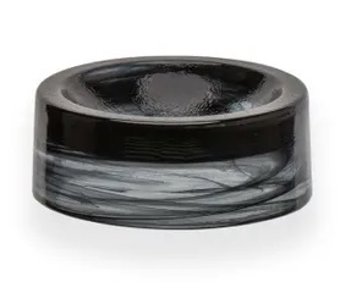 PIATTINO SALSA VETRO ALAB.NERO HOLLOW