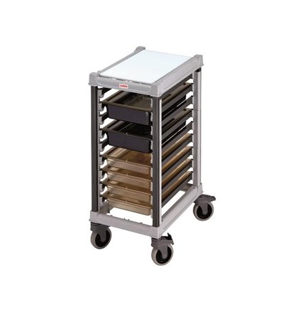 CARRELLO PLASTICA 9 TEGLIE GN1/1 H.101 BUL
