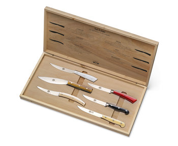 COFANETTO LEGNO 6 COLTELLI GR.PASSIONI