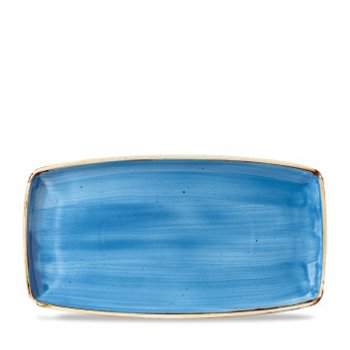 PIATTO RETTANGOLARE 30x15 BLU STONECAST