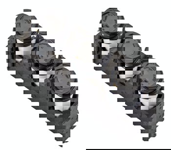 PORTABICCHIERI 3 POSTI NERO EPP CEL