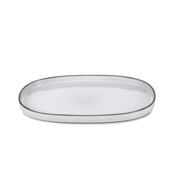 PIATTO OVALE 36x22 BIANCO CARACTERE