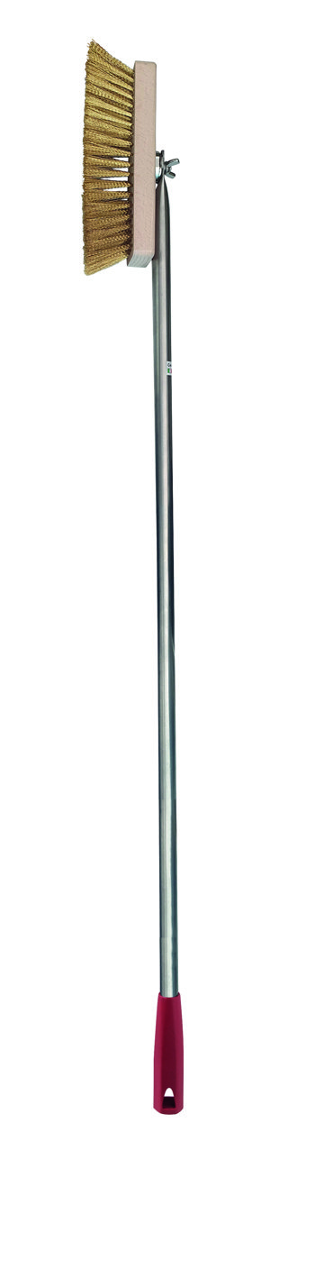 SPAZZOLA RETT.OTTONE 22cm.M/INOX L150