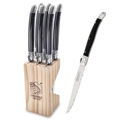 SET 6 COLTELLI CARNE 11 BLACK PREMIUM