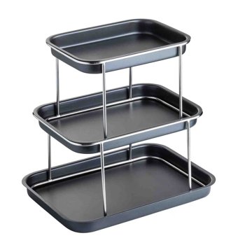 ALZATA RETTANG. NERA 3 PIANI 38×28×h35