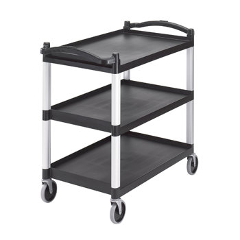 CARRELLO 3P.NERO POLIPR.102x54xh95