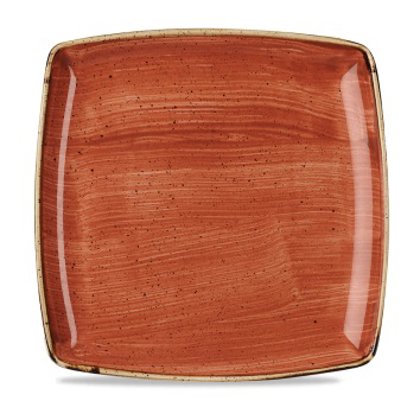 PIATTO QUADRO COUP 27 ARANCIO STONECAST