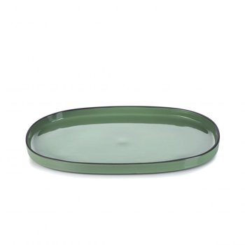 PIATTO OVALE 36x22 MENTA CARACTERE