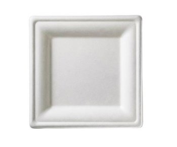 C/50 PIATTI QUADRI 16x16 POLPA BIANCO