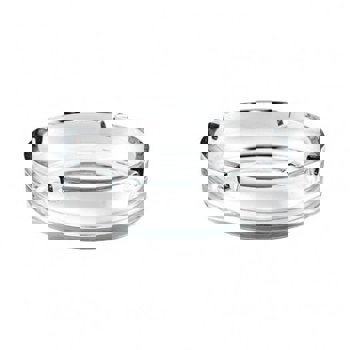 POSACENERE VETRO DRESDA 14,5cm.  BORGO
