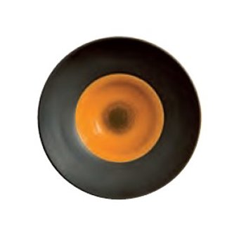 PASTA BOWL EKATE 15 ARANCIO/NERO