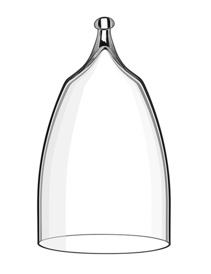 CLOCHE ALTA diam.9,1cm.H.16 C/POMOLO