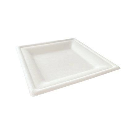 BOX 500 PIATTI QUADRI BIANCHI 20×20 POLPA NO PFAS