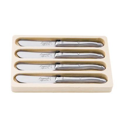 SET 4 SPALMABURRO 6,5cm.STEEL PREMIUM