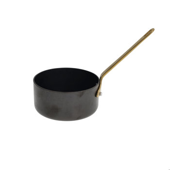 CASSERUOLA C/MANICO 10cm BLACK & GOLD