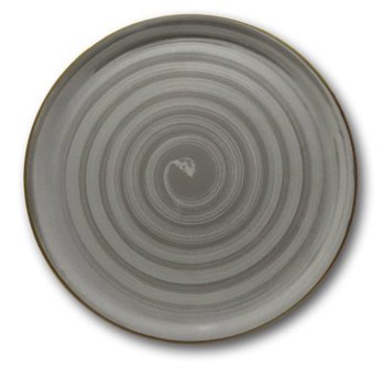 PIATTO PIZZA 33cm.NAPOLI VORTEX GRIGIO