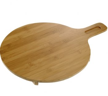 TAGLIERE BAMBOO TONDO C/MANePIED. 35cm