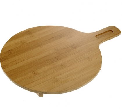 TAGLIERE BAMBOO TONDO C/MANePIED. 35cm