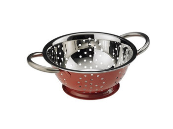 SCOLAPASTA INOX ROSSO 18cm.BUFFET