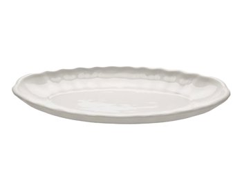PIATTO OVALE 65×25 BAROCCO BIANCO