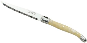 COLTELLO CARNE SEGHETT.AVORIO LAGUIOLE