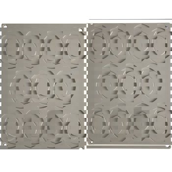 STAMPO SILICONE 40x30 11 ANELLINI 90mm