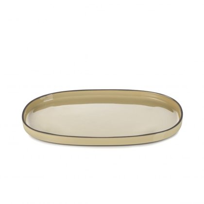PIATTO OVALE 36x22 NOCE MOSC.CARACTERE