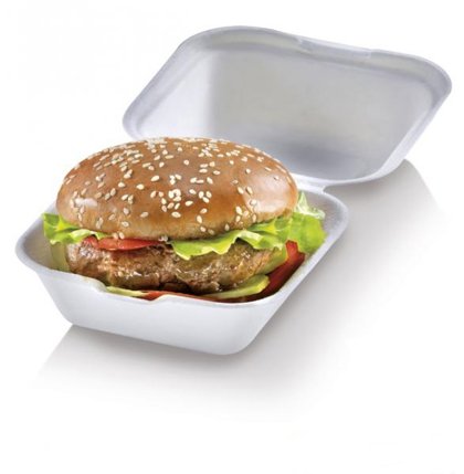 BOX 500 CONT.HAMBURGER 14x14x8 POLPA