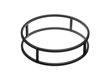 ALZATAxBUFFET TONDA NERA 32h8 METALLO