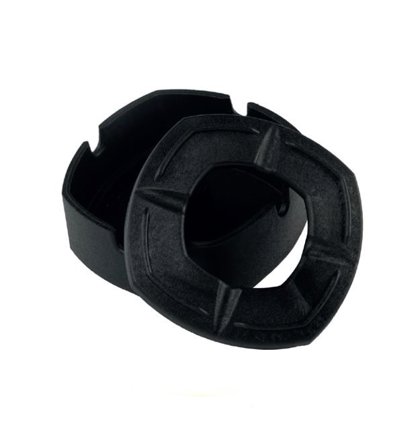 POSACENERE ANTIVENTO 8cm SQUARE NERO