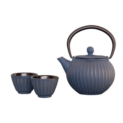 TEIERA GHISA 500ml C/4 BICCHIERI BLU