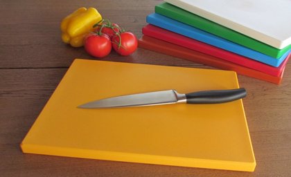TAGLIERE PET C/FERMI 40x30x2h.GIALLO