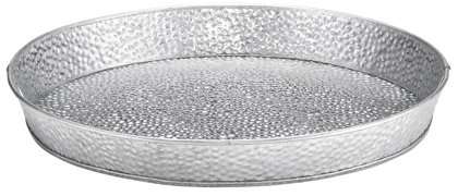 VASSOIO TONDO C/BORDO 27 INOX GAL.TPC