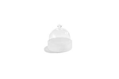 PIATTINO TONDO GOURMET 15 C/CLOCHE BCO